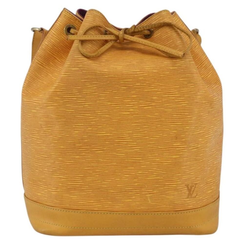 Louis Vuitton Noe Epi Leather Yellow Leather Handbag